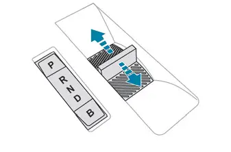 Peugeot 308. Seletor de velocidades