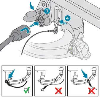 Peugeot 308. Montagem da bola de reboque