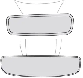 Peugeot 308. Retrovisor interior